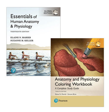 Essentials of Human Anatomy & Physiology, 13th Edition + Anatomy and Physiology Coloring Workbook 12th edn