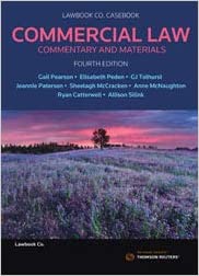 Commercial Law Commentary and Materials 4th edition 2019