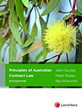 Principles of Australian Contract Law 5th edition 2020