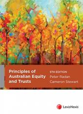 Principles of Australian Equity & Trusts 5th edition